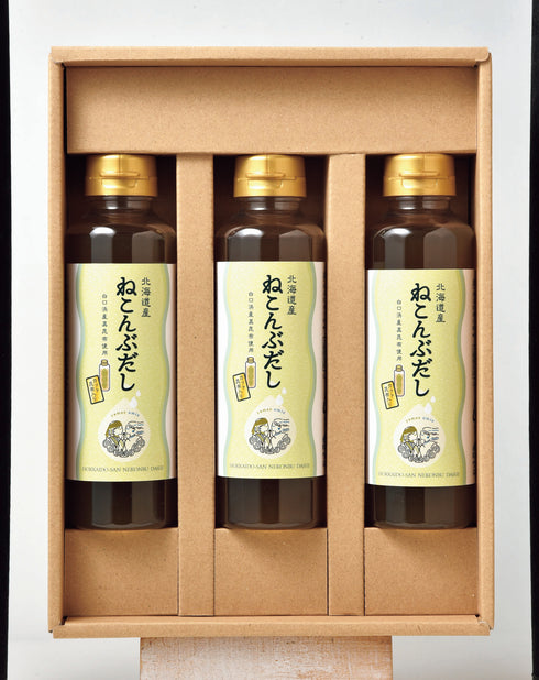 北海道産ねこんぶだし3本ギフト
