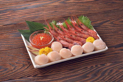 ほたて・えび・いくらセットN