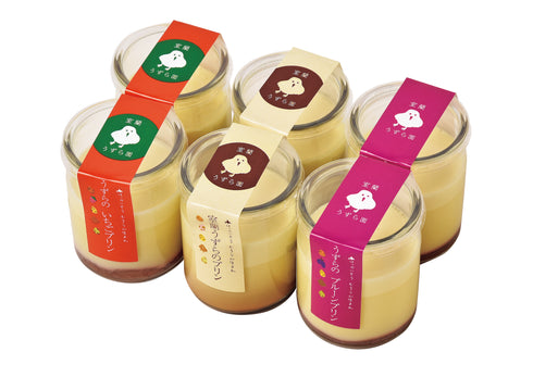 うずらのプリン3種6個セット