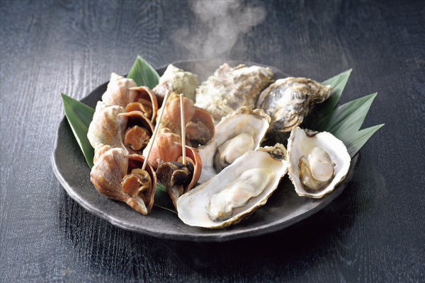 北海道産青つぶ・かきセット