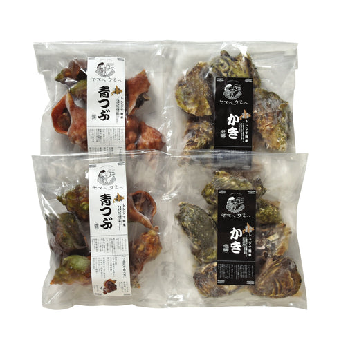 北海道産青つぶ・かきセット
