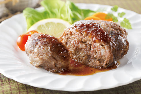 北海道霜降りハンバーグ4個セット ハンバーグおろしソース付